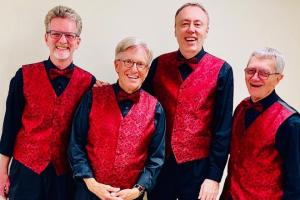 Full Octave Barbershop Quartet, lobby music, November 7, 2022
