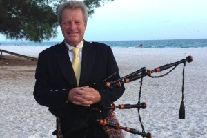 Gary Reinstrom, Bagpipe soloist, March 24, 2025