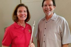 Mary Deur, flute soloist, with Scott Stanton, arranger, January 2017.