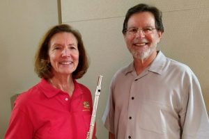 Mary Deur, flute soloist, with Scott Stanton, arranger, January 2017.