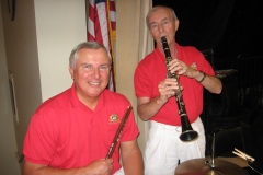 Jim Roytz, percussion soloist, and Phil Hohmann, clarinet soloist.