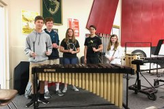Venice Concert Band's $2,300 grant provided a marimba for Venice Middle School band.  March 2018